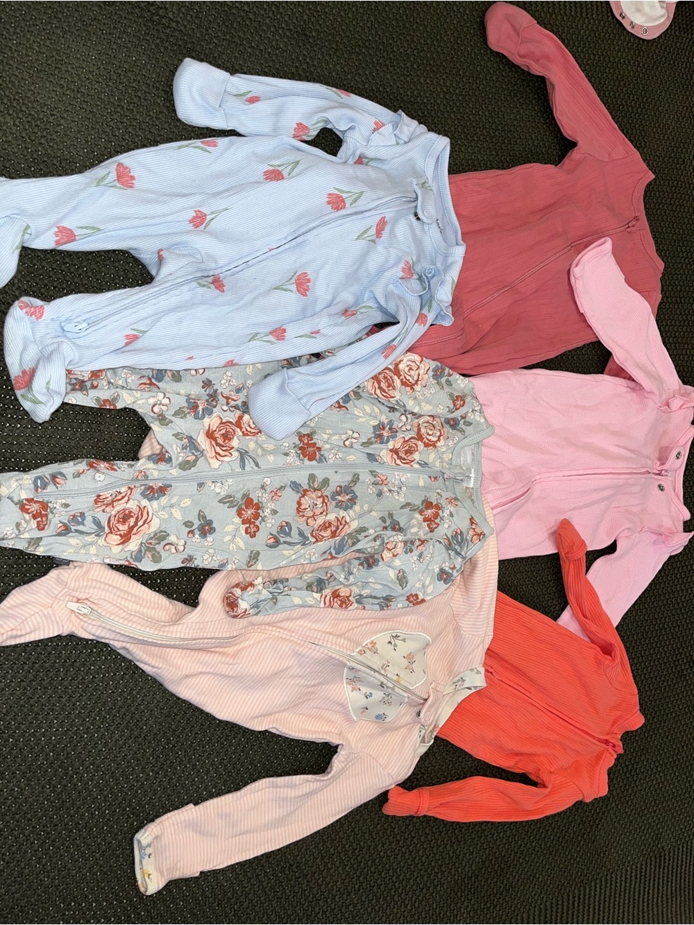 0-3 Month Babygirl Sleeper Bundle